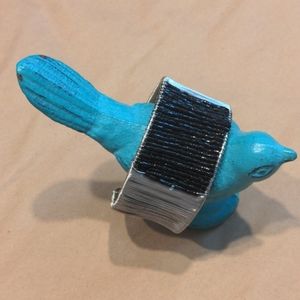 Wire and beaded bracelet